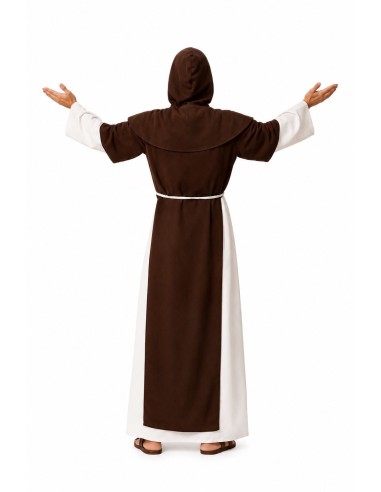 Costume de Moine Médiéval Taille L | Déguisements pour Adultes Le Roi du Carnaval